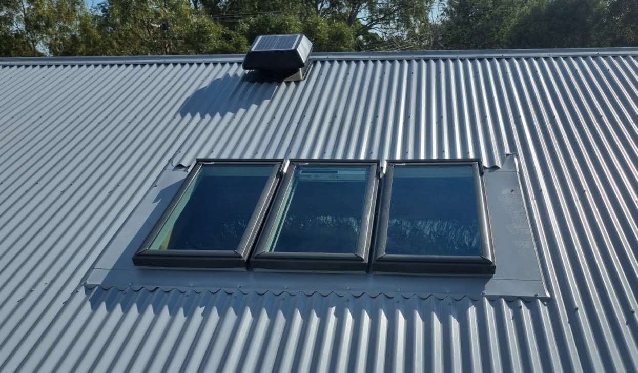 Velux Flashings. Skylight in a Metal Roof — Pooraka SA — Woodroffe Skylights